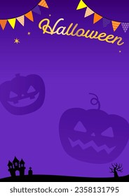 llustration for decorating a Halloween event. Illustrations of ghosts and jack-o'-lanterns will make your event cute and exciting.