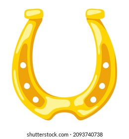 llustration of horseshoe. Symbol of good luck.