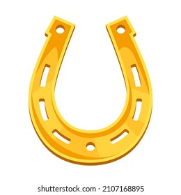 llustration of horseshoe. Symbol of good luck.