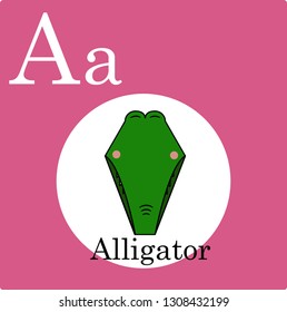 llustration letter for children from A to Z. The alphabet of animals. Cute illustrations of wildlife animals, savanna. Abc logo icon - vector graphic