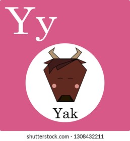 llustration letter for children from A to Z. The alphabet of animals. Cute illustrations of wildlife animals, savanna. Abc logo icon - vector graphic