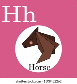 llustration letter for children from A to Z. The alphabet of animals. Cute illustrations of wildlife animals, savanna. Abc logo icon - vector graphic