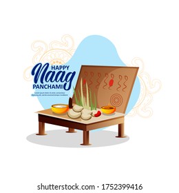 llustration of Nag Panchami with shivling 