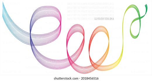 llustration Vector  colored  lines with Lucky letter for apply to watermark product and Text sample on forground for promote product background,EPS 10.
