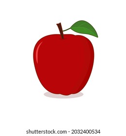 llustration vector graphic of Apple, Vegetarian food. Great for menu, label, poster, print.