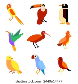 ilustración vectorial gráfico pájaro ilustración plana para logotipo, icono, elemento, plantilla, diseño, etc