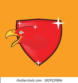 llustration vector graphic of eagle, perfect for logo esports, or animal lover
