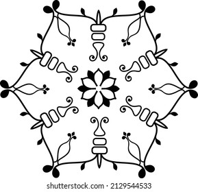 llustration vector graphic of ethnic mandala vector art - seamless pattern, with hand drawn floral doodle shape ornament in bright colors. fit for covers, fabric and ceramic motifs, print on clothes.