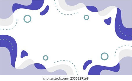 llustration Vector Graphic of Minimalist Fluid Geometric Background Template. Simple and Modern Concept. Colorful Blue Theme with Minimalist Line.