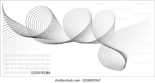 llustration Vector Gray color lines with Lucky letter for apply to watermark product and Text sample on forground for promote product background,EPS 10.
