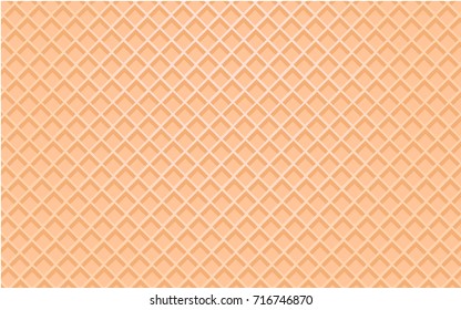 llustration Waffle Vector in flat design