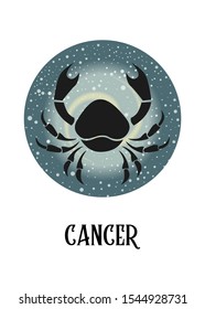 
The llustration - zodiac sign on a space background.
