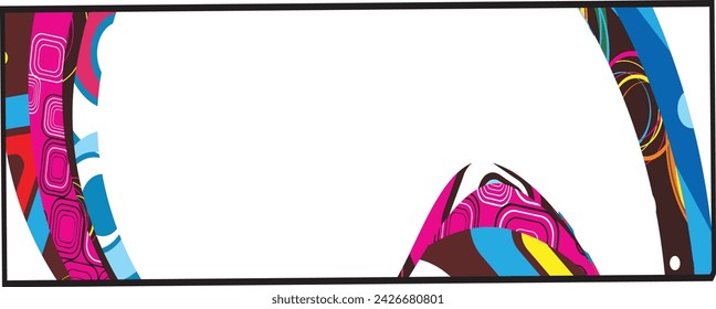 paquete de material de archivo de diseño de ilustrador con banner 