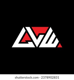 LLW triangle letter logo design with triangle shape. LLW triangle logo design monogram. LLW triangle vector logo template with red color. LLW triangular logo Simple, Elegant, and Luxurious design.