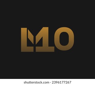 Plantilla vectorial de logotipo de lujo LM 10.