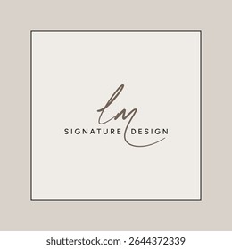 LM Handwritten Signature logo - Vector Logo Template for Beauty, Fashion and Photography Business