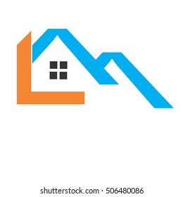 lm house vector logo
