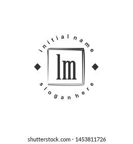 LM Initial beauty monogram logo vector