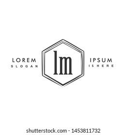 LM Initial beauty monogram logo vector