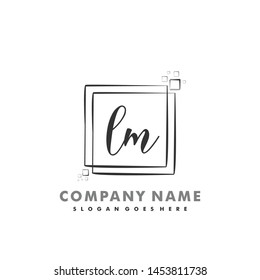 LM Initial beauty monogram logo vector