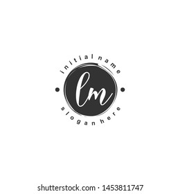 LM Initial beauty monogram logo vector