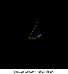 Lm initial handwriting 
Lm handwritten logo for identity