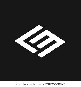 Lm initial Letter icon design template