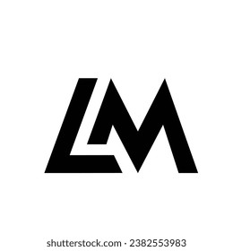 Lm initial Letter icon design template