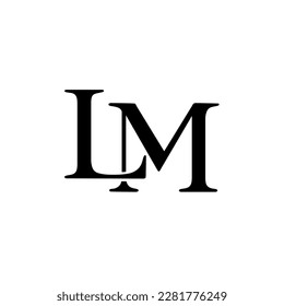 LM initial letter monogram logo