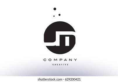 LM L M alphabet company letter logo design vector icon template simple black white circle dot dots creative abstract