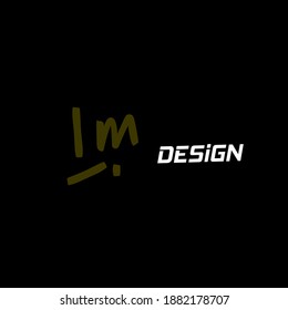 LM L M Initial handwriting creative fashion elegant design logo template vector