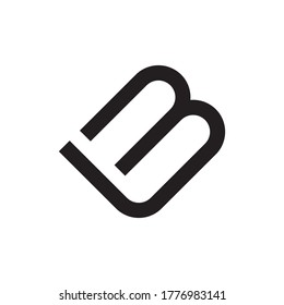 LM or LB letter logo design vector
