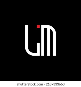 LM letter logo creative design with vector graphic