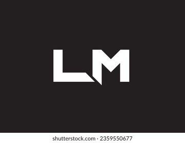 LM letter logo design and initial logo design