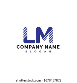 LM Letter Logo Design. LM letter logo Vector Illustration - Vector