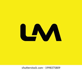 LM letter logo design vector template