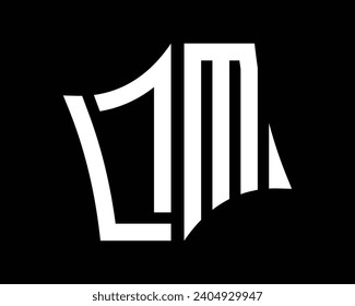 LM letter logo design vector art