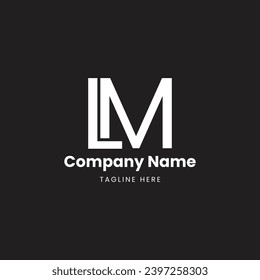 LM Letter Logo, LM Letter Monogram, L,M, Initials Letter,

