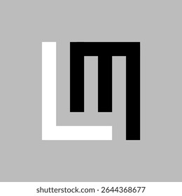 LM LETTER SQUARE VECTOR LOGO