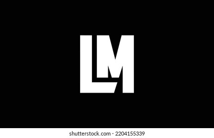 Lm Letters Abstract Logo Monogram Stock Vector (Royalty Free ...
