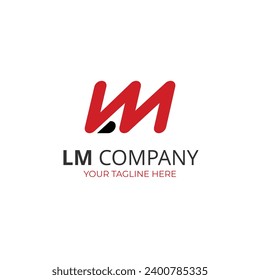 Logo-Design-Logo-Vorlage für Lymm-Buchstaben, Vektorgrafik