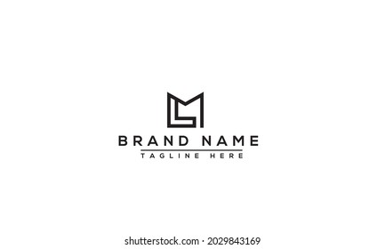 LM Logo Design Template Vector Graphic Branding Element.