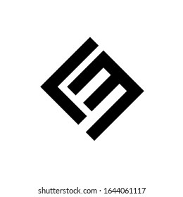 lm logo design vector sign template