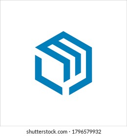 Signo vectorial de diseño de logotipo LM