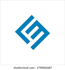 Signo vectorial de diseño de logotipo LM 