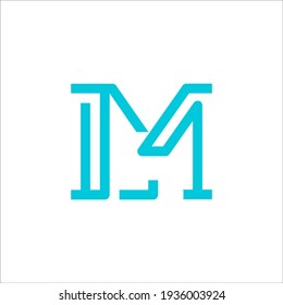 LM Logo-Design-Vektorsymbol
