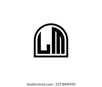 LM logo design vector template