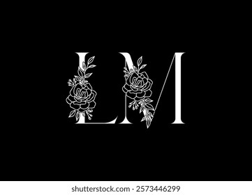 LM logo desing and monogram logo
