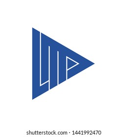 LM logo vector in blue