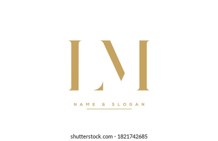 LM, ML Abstract Logo Monogram Template
